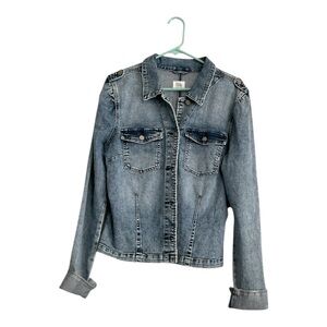Women’s WashLab jean jacket/shirt, size large